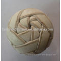 Chinese knot style leather covered button